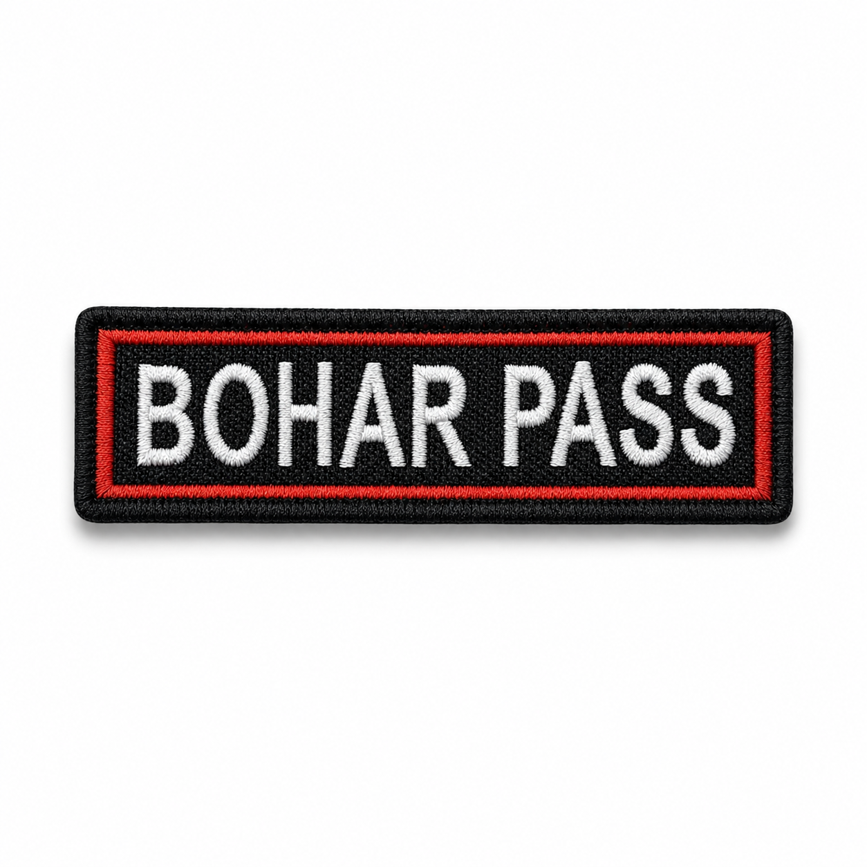 Bohar Pass Expedition Embroidery Patch – 1 × 4 Inches