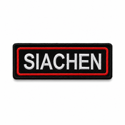 Siachen Expedition Embroidered Patch – 1 × 4 Inches