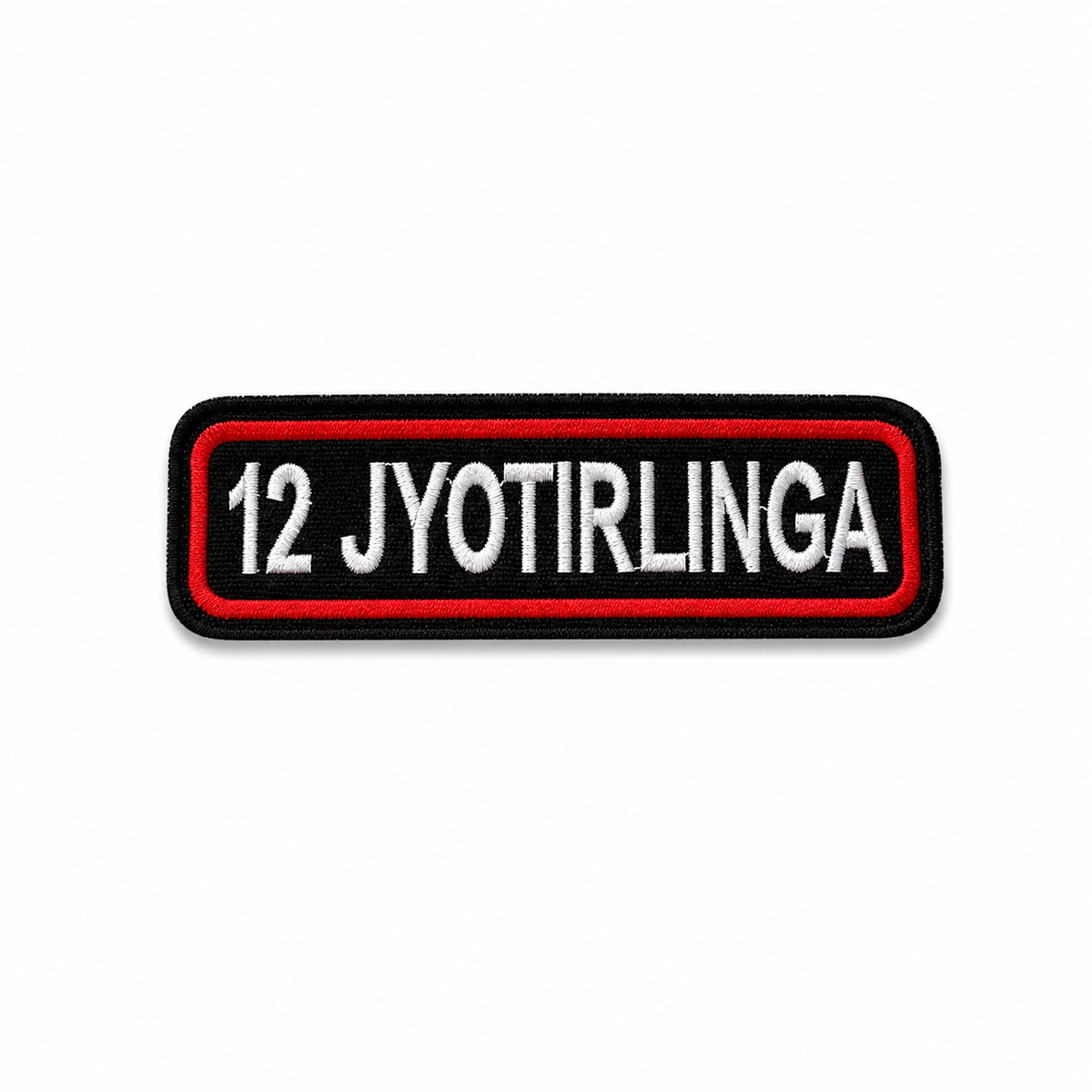 12 Jyotirlinga Expedition Embroidered Patch – 1 × 4 Inches