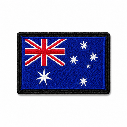 Australia Flag Embroidered Patch 2 x 3 Inch – Iron On / Sew On