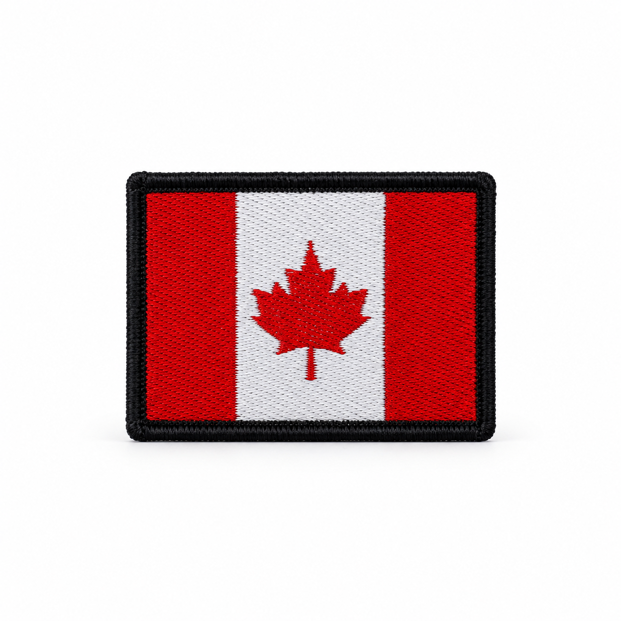 Canadian Flag Embroidered Patch 2 x 3 Inch – Iron On / Sew On