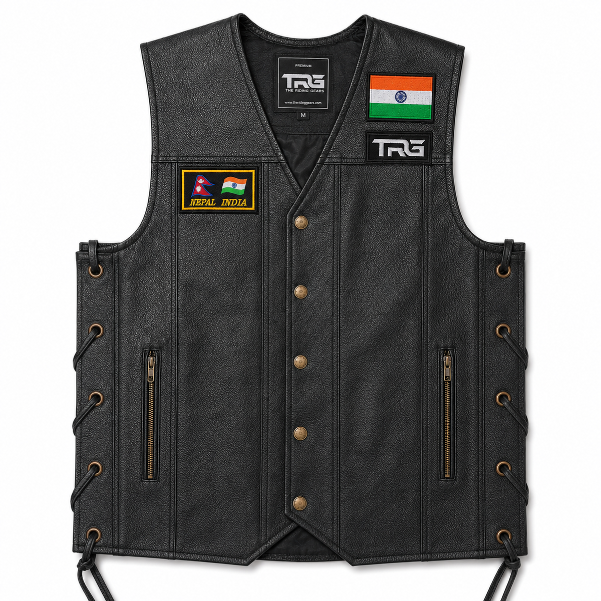 India & Nepal Flag Embroidered Patch 2 x 3.5 Inch – Iron On / Sew On