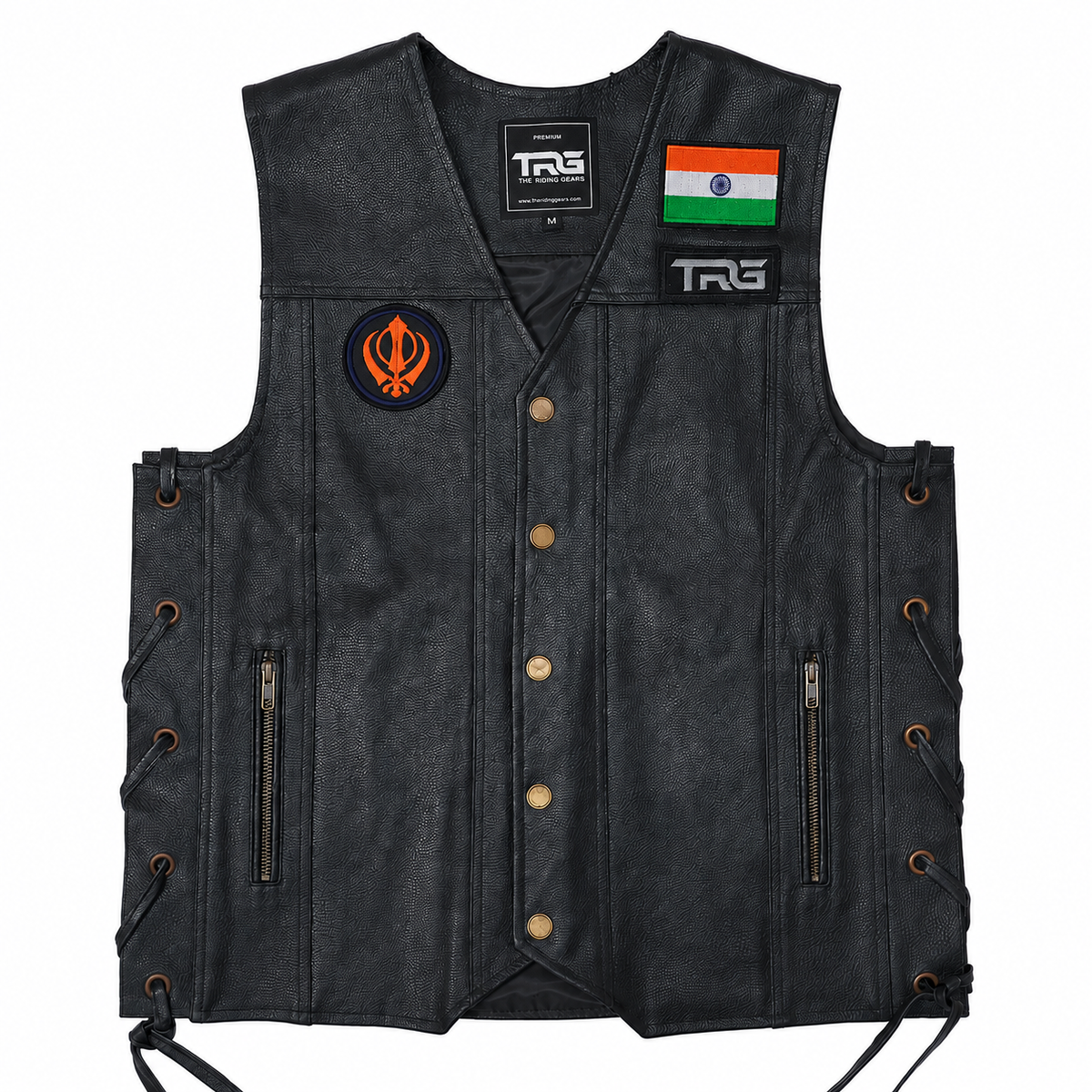 Khalsa Flag Embroidered Patch 2.7 x 2.7 Inch – Iron On / Sew On