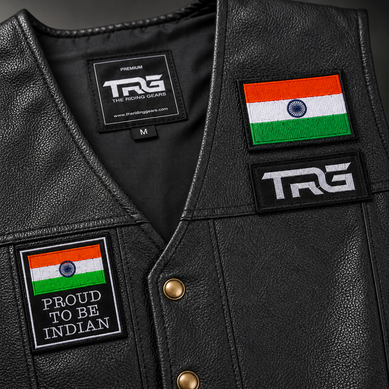 Proud To Be An Indian Premium Embroidered Biker Patch | Iron-On & Sew-On | 3 × 3 Inches