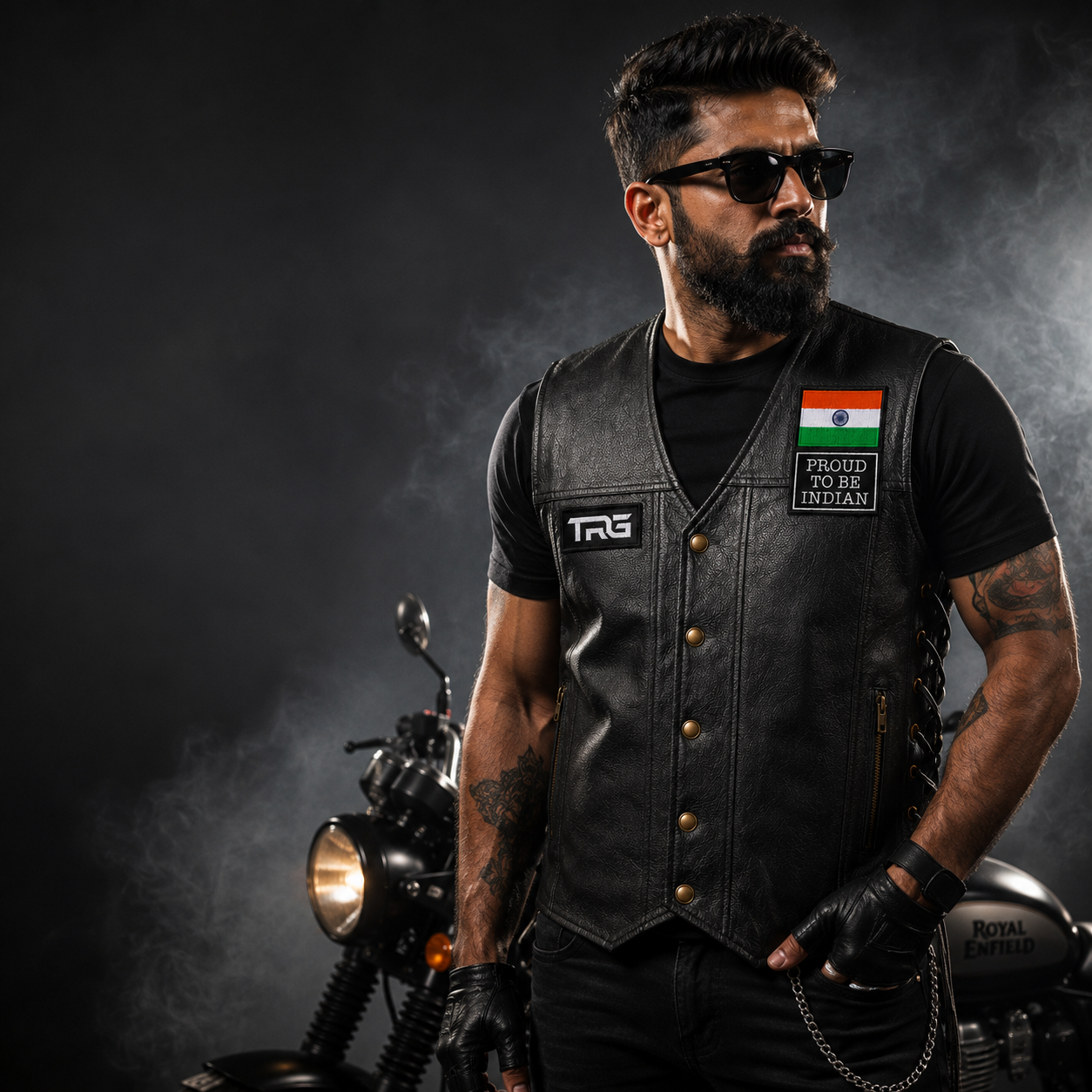 Proud To Be An Indian Premium Embroidered Biker Patch | Iron-On & Sew-On | 3 × 3 Inches