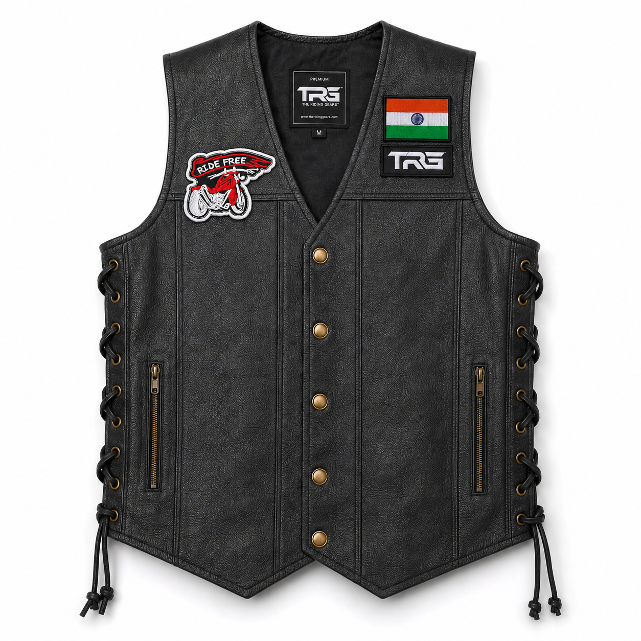 Ride Free Premium Embroidered Biker Patch | Iron-On & Sew-On | 2.5 × 3.5 Inches