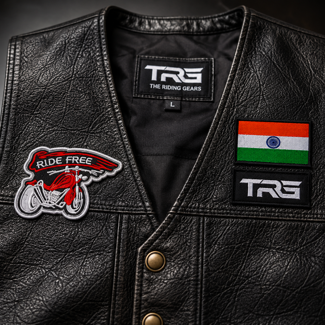 Ride Free Premium Embroidered Biker Patch | Iron-On & Sew-On | 2.5 × 3.5 Inches