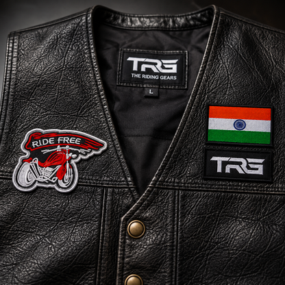 Ride Free Premium Embroidered Biker Patch | Iron-On & Sew-On | 2.5 × 3.5 Inches
