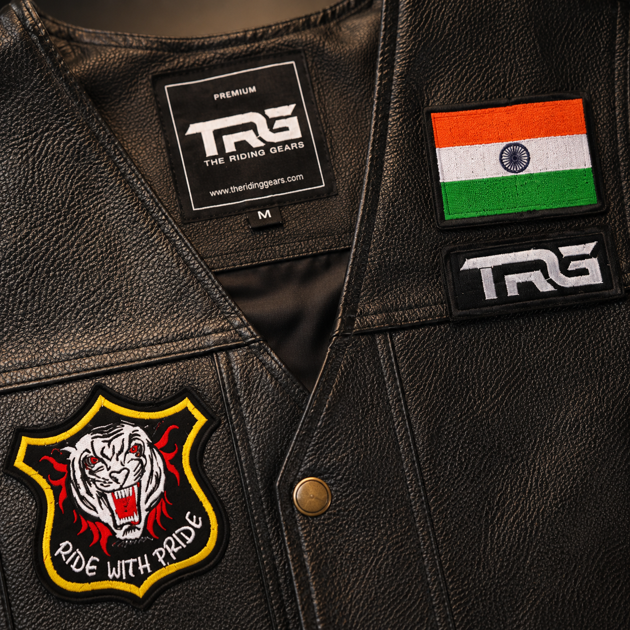 Ride With Pride Premium Embroidered Biker Patch | Iron-On & Sew-On | 3.6 × 3.6 Inches