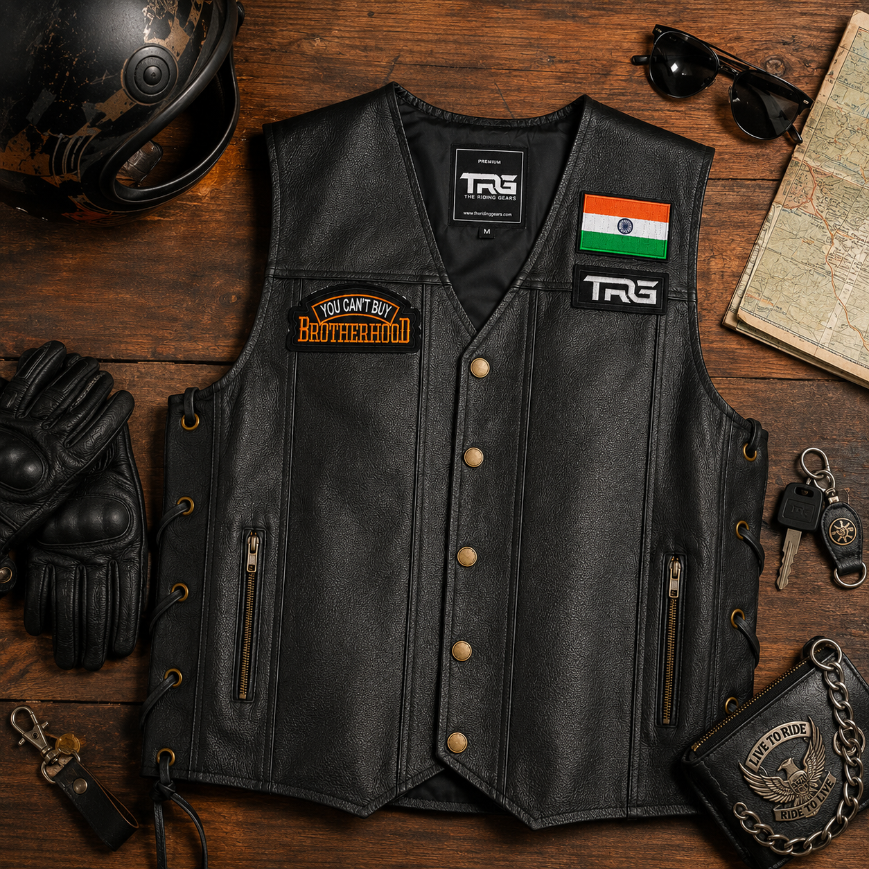 You Can't Buy Brotherhood Premium Embroidered Biker Patch | Iron-On & Sew-On | 2.2 × 4 Inches