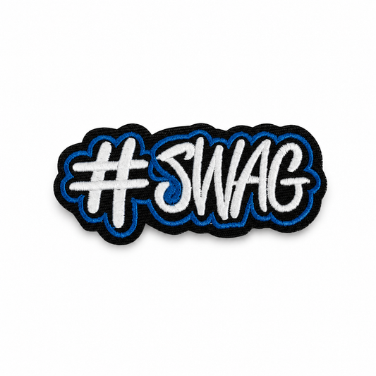 Swag Premium Embroidered Biker Patch | Iron-On & Sew-On | 1.5 × 3.5 Inches
