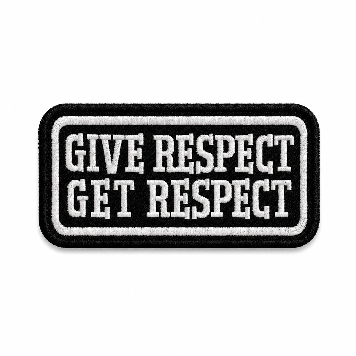 Give Respect Get Respect Premium Embroidered Biker Patch | Iron-On & Sew-On | 1.5 × 3 Inches