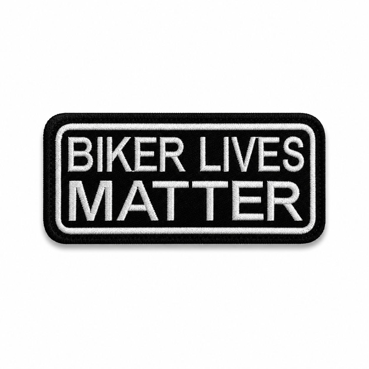 Biker Lives Matter Premium Embroidered Biker Patch | Iron-On & Sew-On | 1.6 × 3.6 Inches
