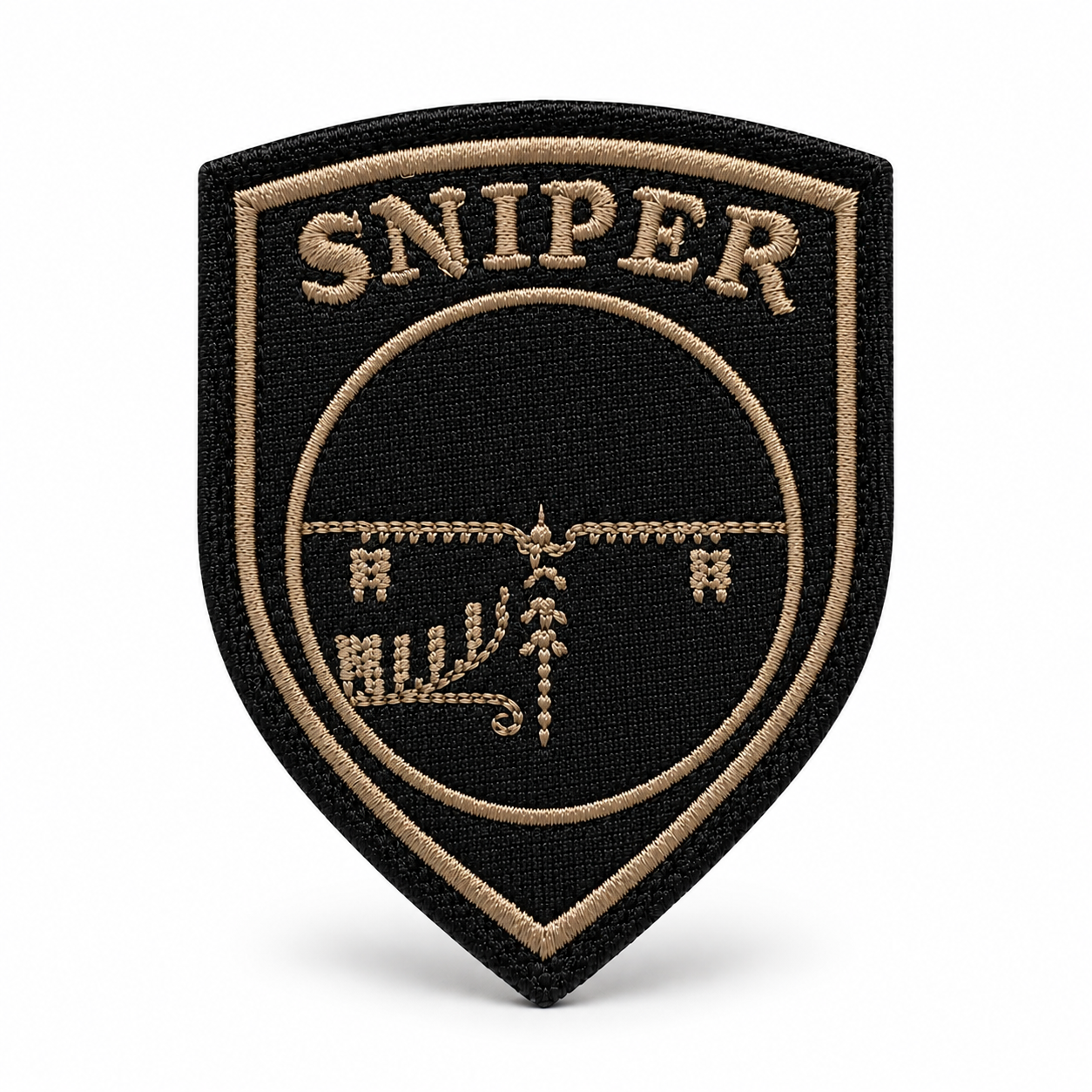 Sniper Premium Embroidered Biker Patch | Iron-On & Sew-On | 2.5 × 3 Inches