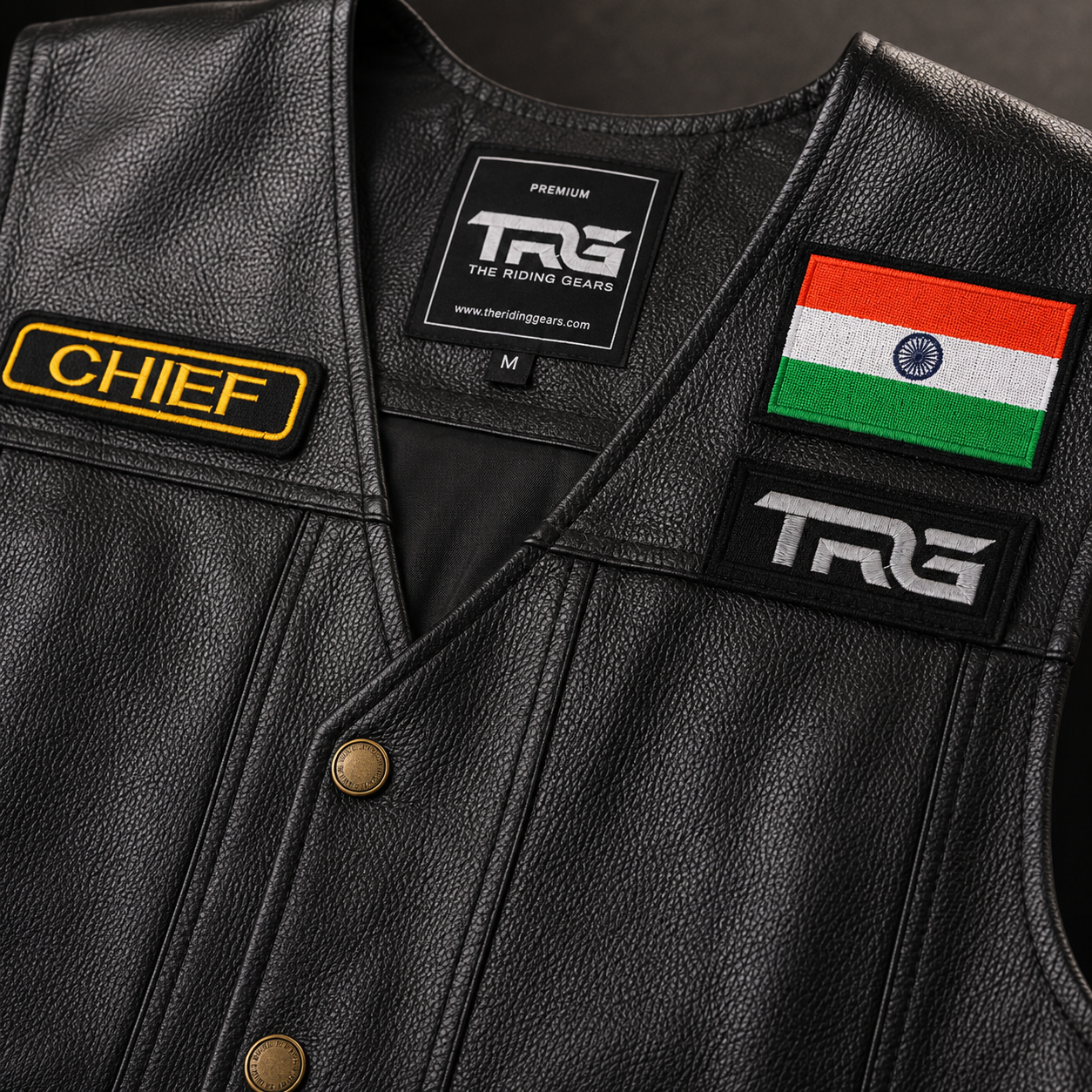 Chief Front Embroidery Patch, 3.74*1.18 inches