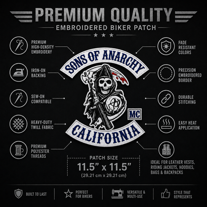 Sons Of Anarchy Patches Full Set
