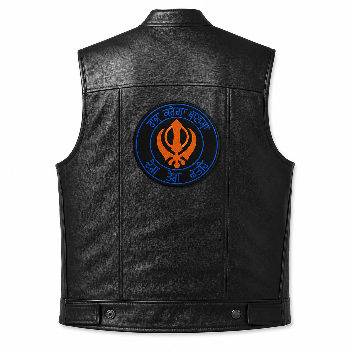Raj Karega Khalsa Back Premium Embroidered Patch | Iron-On & Sew-On | 12 × 12 Inches