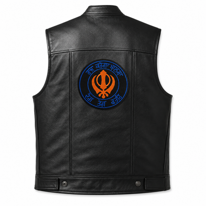Raj Karega Khalsa Back Premium Embroidered Patch | Iron-On & Sew-On | 12 × 12 Inches