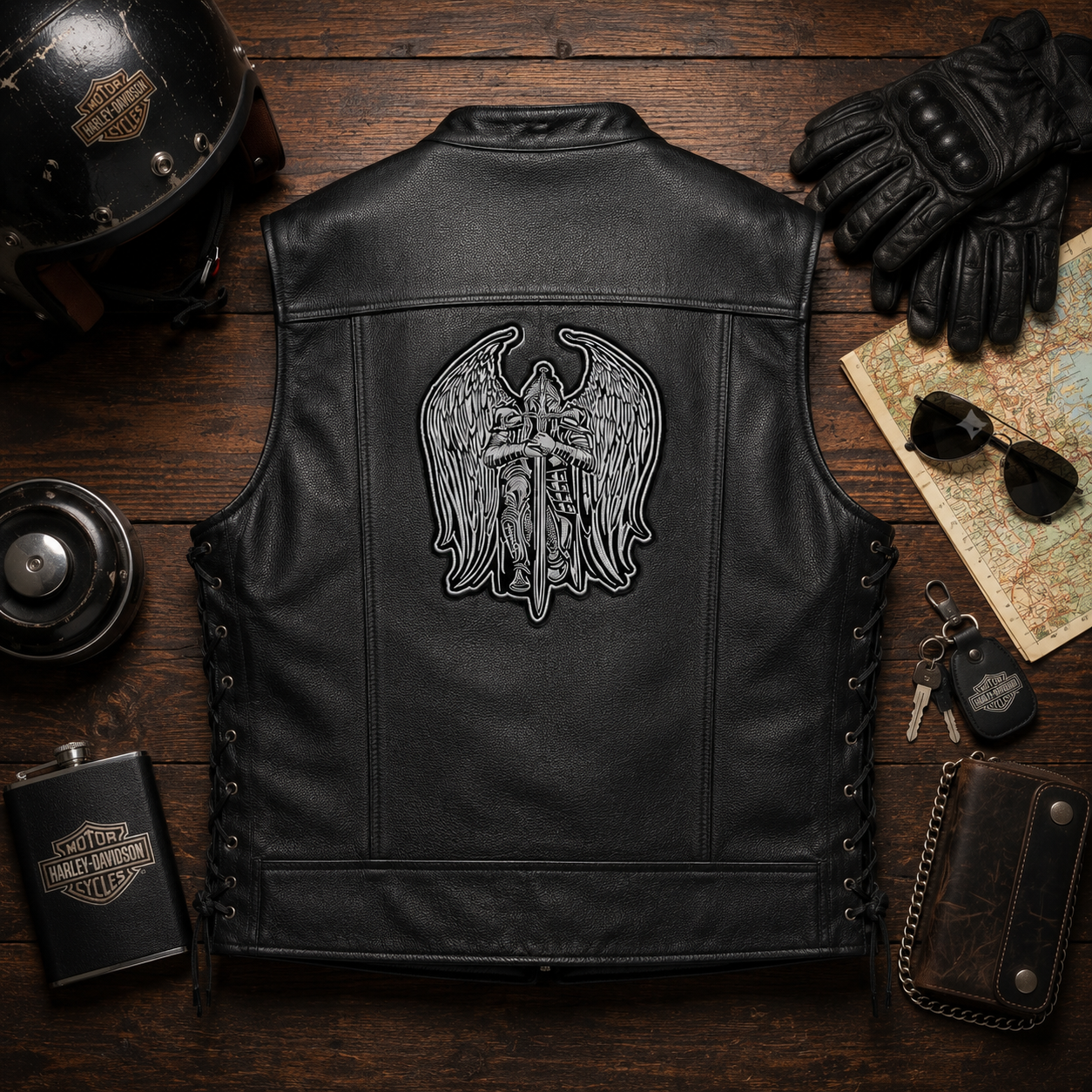 God Father Back Embroidered Patch 11*10 inches