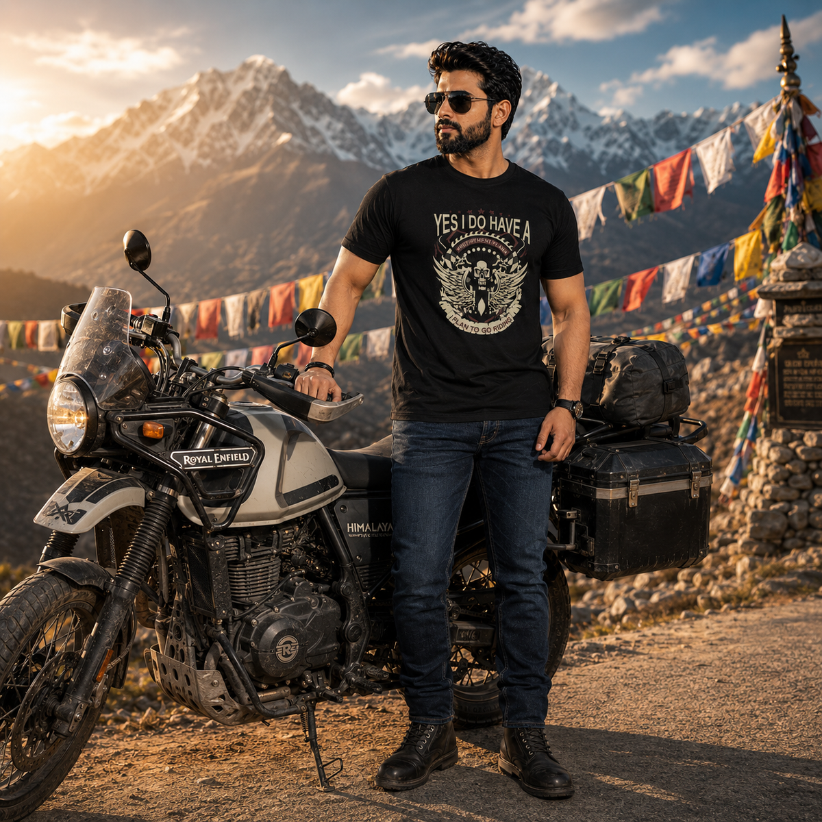 Yes I Do Have Retirement Plan Biker T-shirt
