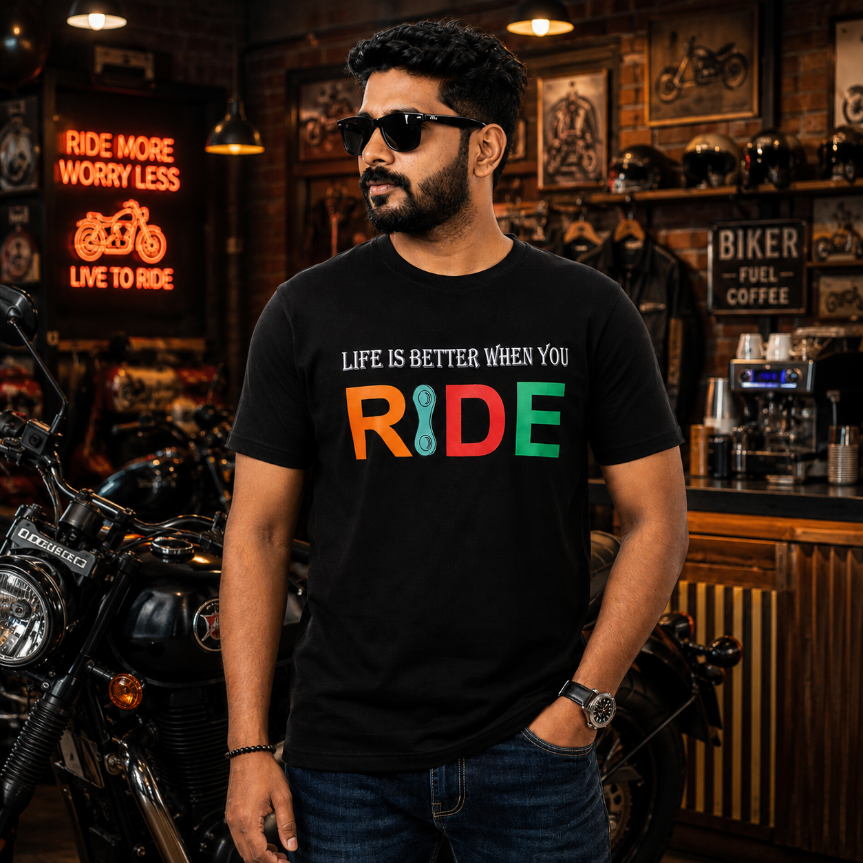 Life Is Better When You Ride Biker T-shirt