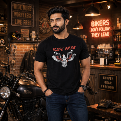 Ride Free Biker T-shirt