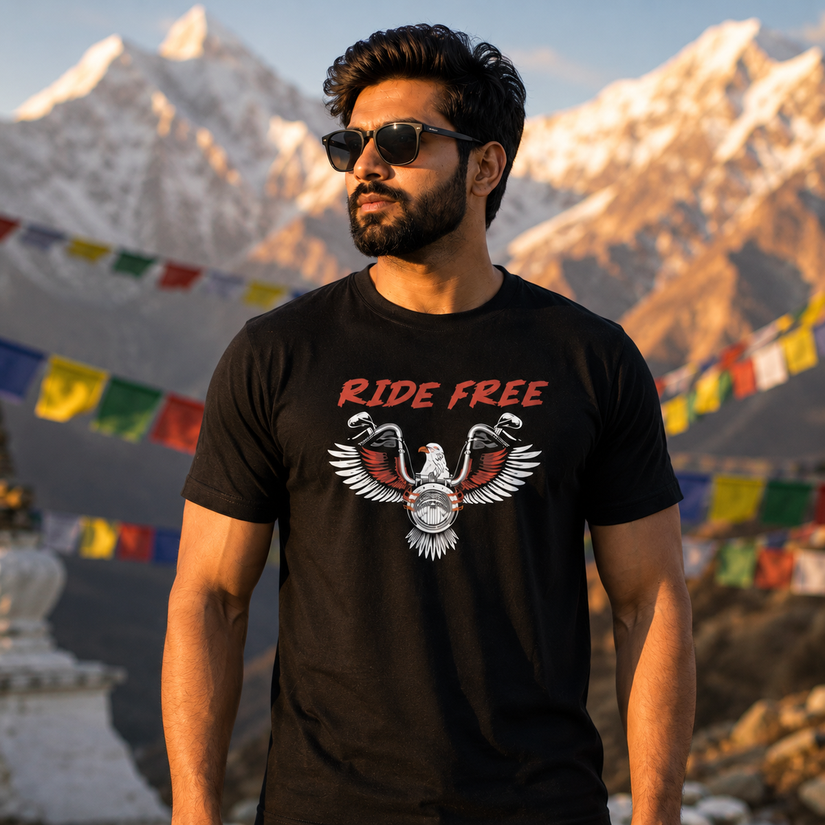 Ride Free Biker T-shirt