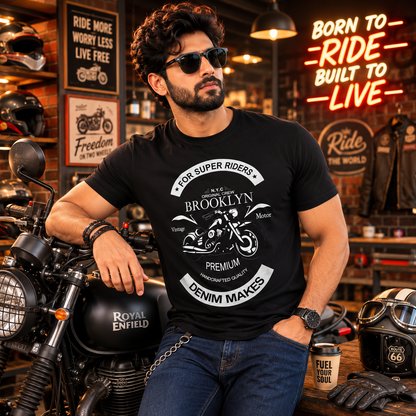 For Supers Riders Brooklyn Premium Biker T-shirt