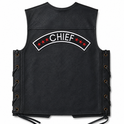 Chief Back Embroidery Patch , 10.5*2.5 inches