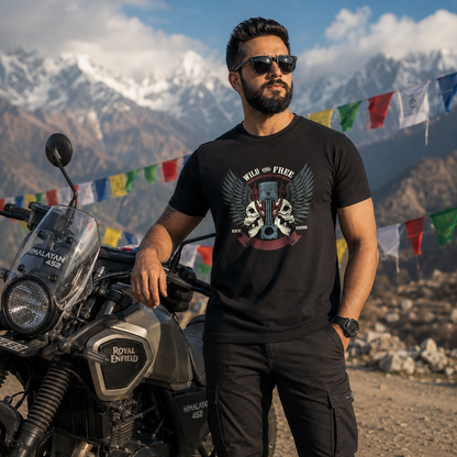 Wild And Free Biker T-shirt