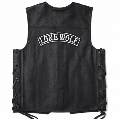 Lone Wolf Back Embroidery Patch, 12.5*3.2 inches