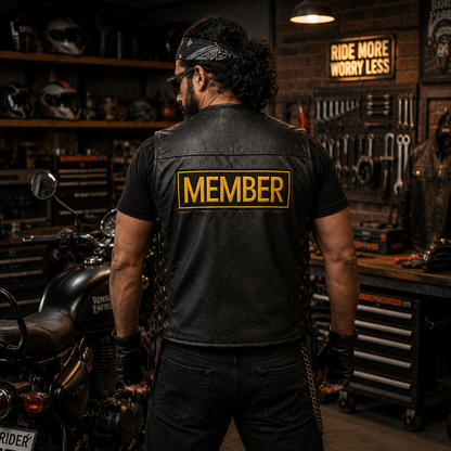 Member Back Embroidery Patch, 11*4 inches
