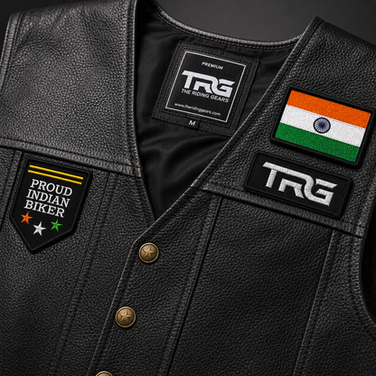 Proud Indian Biker Premium Embroidered Biker Patch | Iron-On & Sew-On | 2.95 × 2.17 Inches