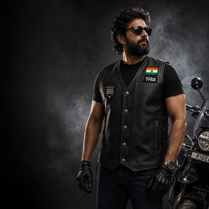 Proud Indian Biker Premium Embroidered Biker Patch | Iron-On & Sew-On | 2.95 × 2.17 Inches