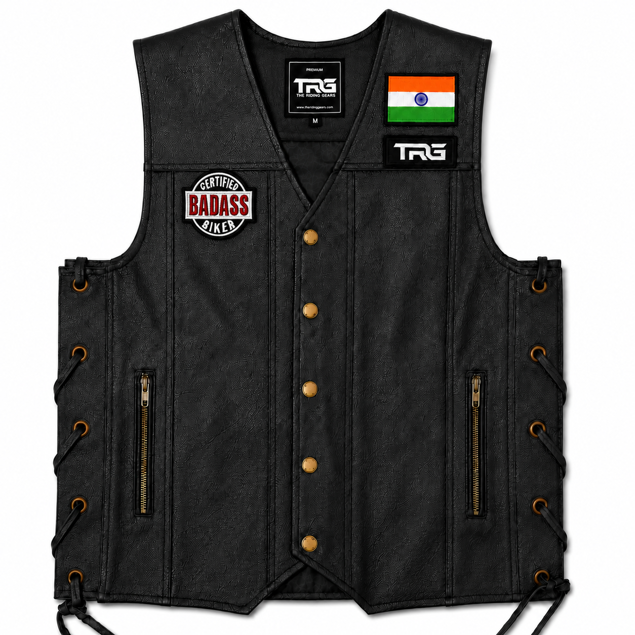 Certified Badass Premium Embroidered Biker Patch | Iron-On & Sew-On | 3.3 × 3.5 Inches