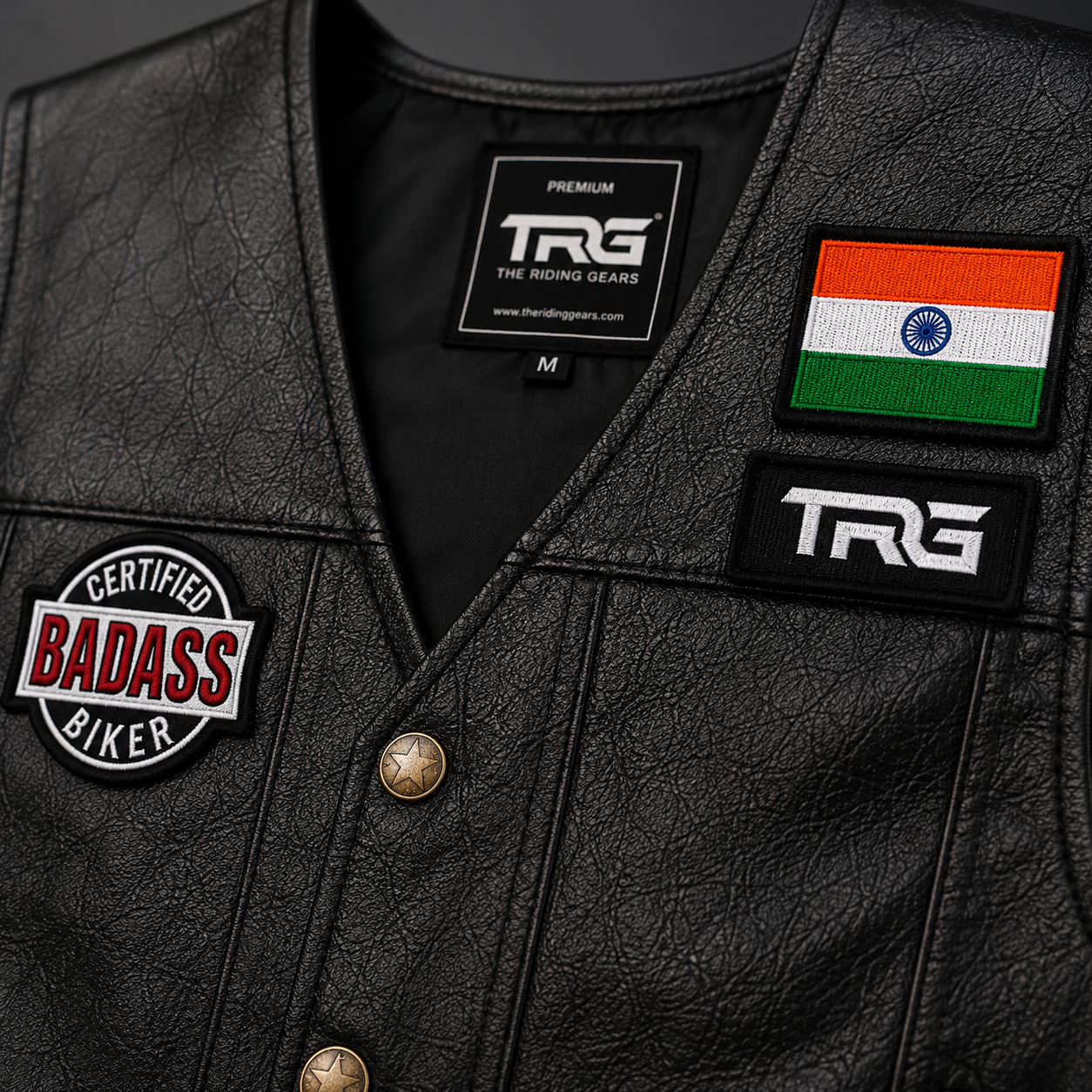 Certified Badass Premium Embroidered Biker Patch | Iron-On & Sew-On | 3.3 × 3.5 Inches
