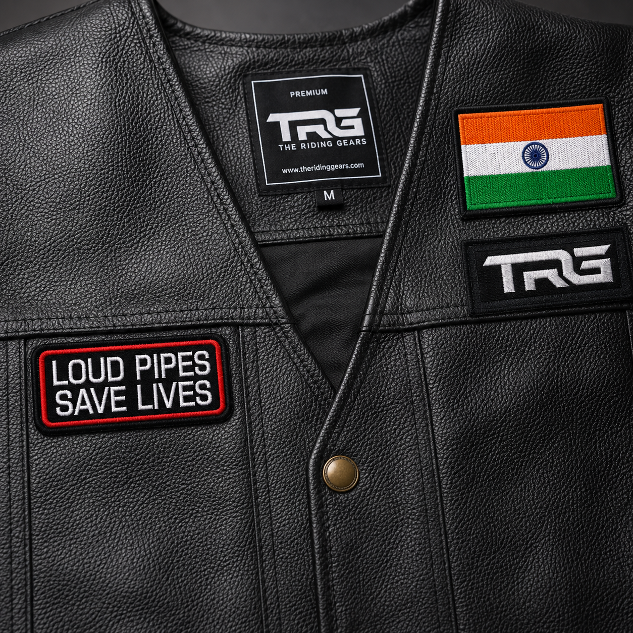 Loud Pipes Save Lives Premium Embroidered Biker Patch | Iron-On & Sew-On | 1.6 × 3.3 Inches