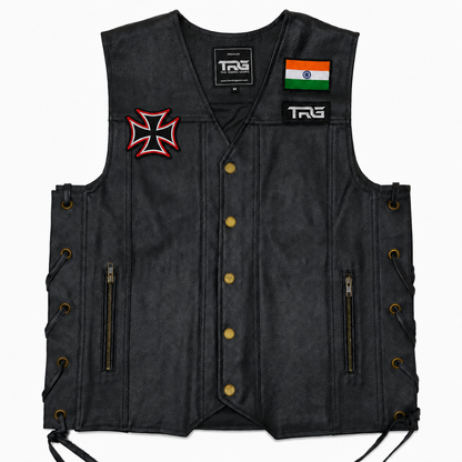 Cross Emblem Premium Embroidered Biker Patch | Iron-On & Sew-On | 3 × 3 Inches