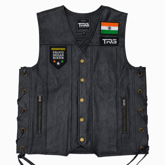 Proud Indian Biker Premium Embroidered Biker Patch | Iron-On & Sew-On | 2.95 × 2.17 Inches