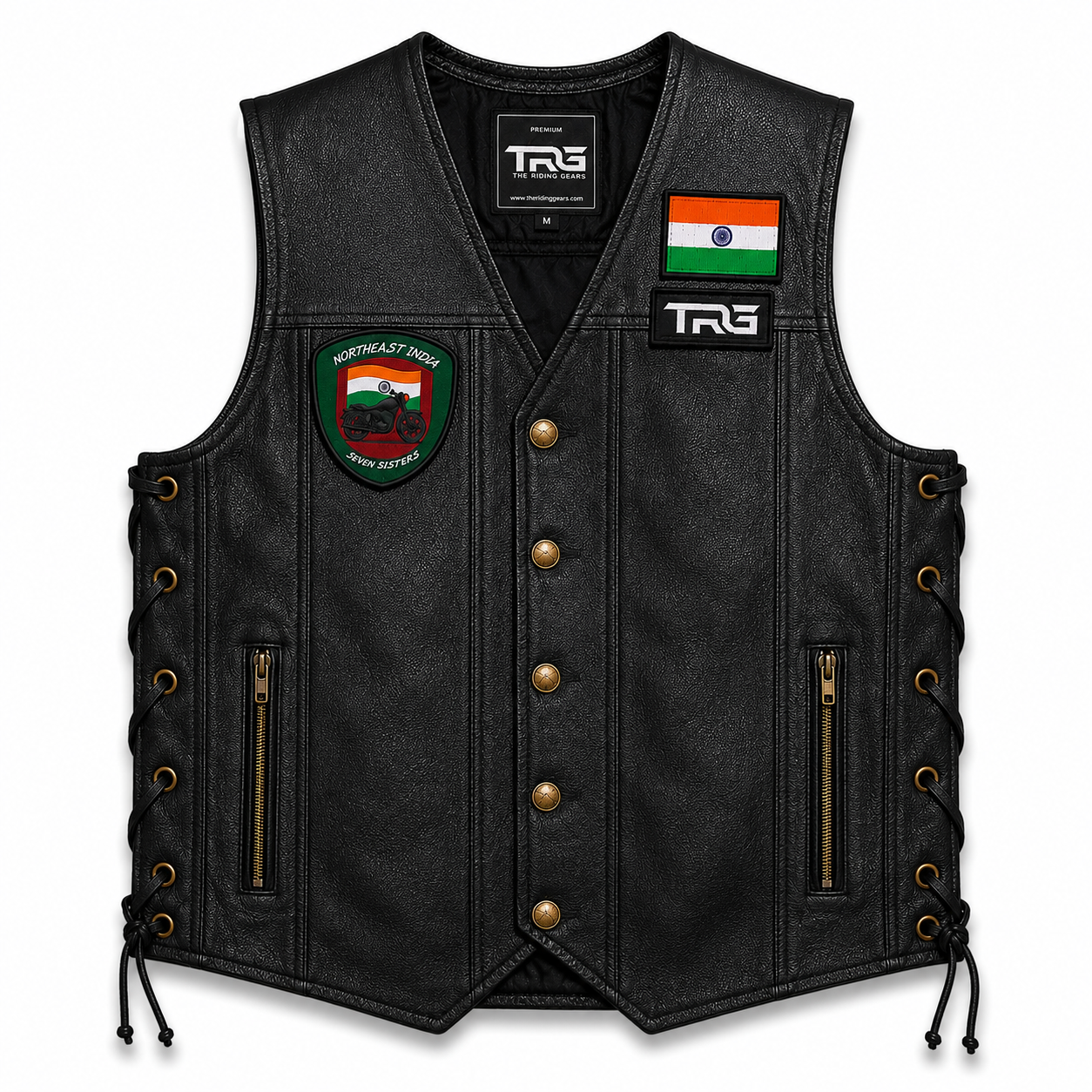 Northeast India Seven Sisters Premium Embroidered Biker Patch | Iron-On & Sew-On | 3.5 × 3.7 Inches