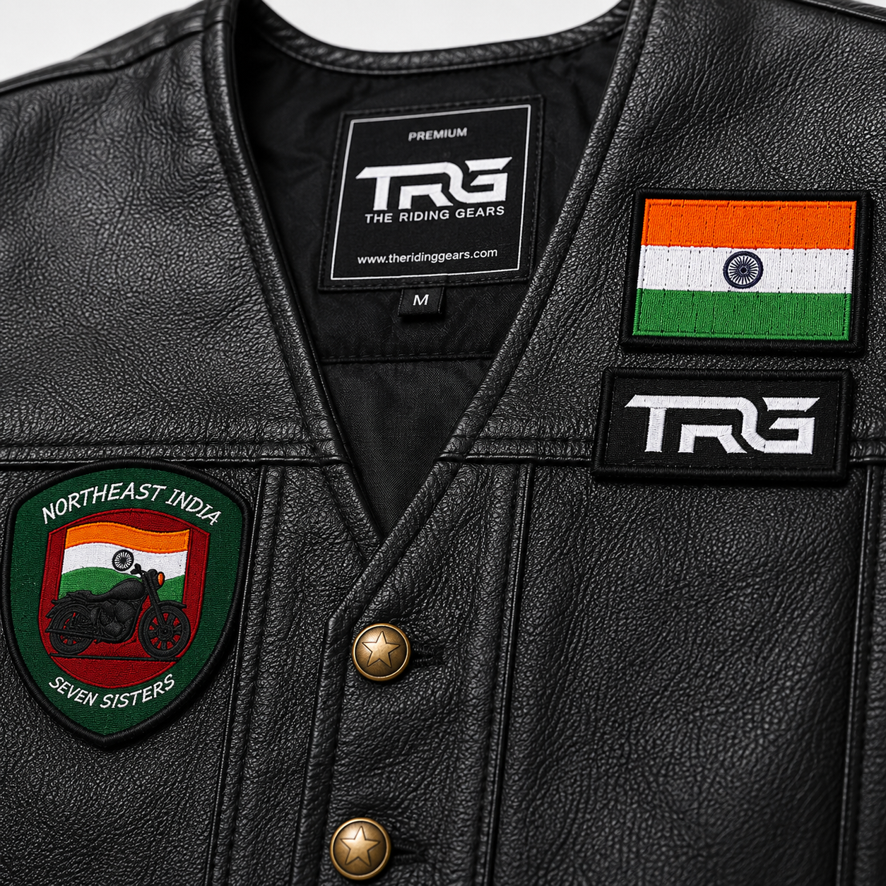 Northeast India Seven Sisters Premium Embroidered Biker Patch | Iron-On & Sew-On | 3.5 × 3.7 Inches