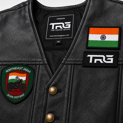 Northeast India Seven Sisters Premium Embroidered Biker Patch | Iron-On & Sew-On | 3.5 × 3.7 Inches