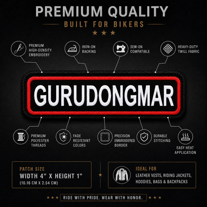Gurudongmar Expedition Embroidery Patch – 1 × 4 Inches