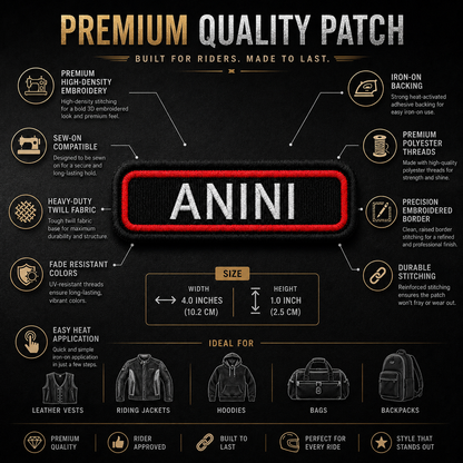 ANINI Expedition Embroidery Patch – 1 × 4 Inches