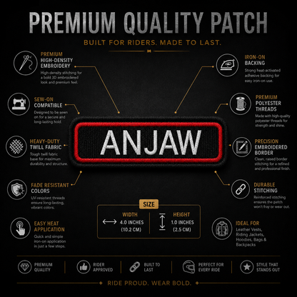 Anjaw Expedition Embroidery Patch – 1 × 4 Inches