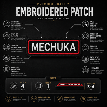 Mechuka Expedition Embroidery Patch – 1 × 4 Inches