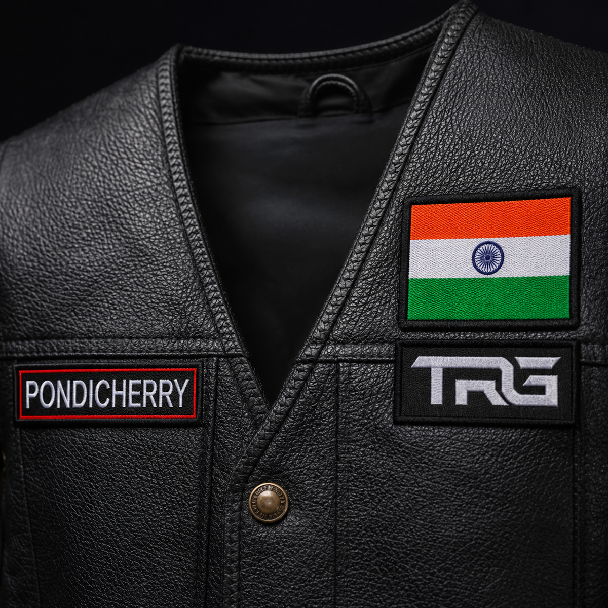 Pondicherry Expedition Embroidery Patch – 1 × 4 Inches