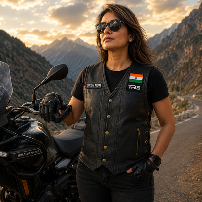 Biker Mom Expedition Embroidery Patch – 1 × 4