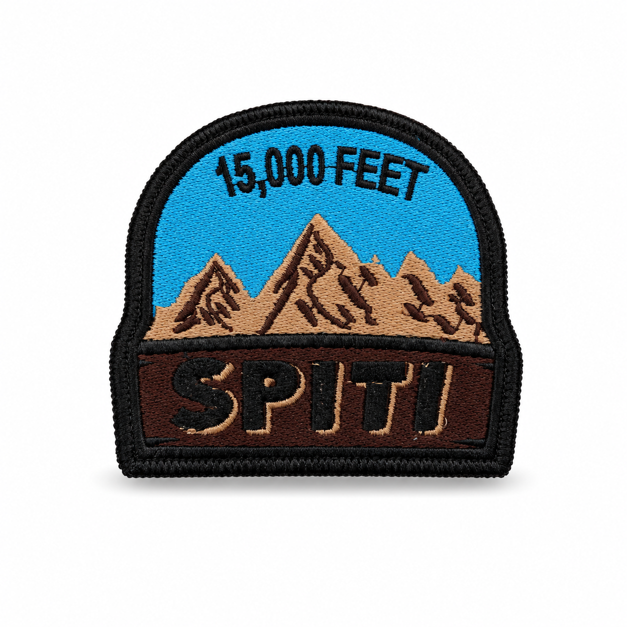 15K Feet Spiti Expedition Embroidery Patch – 3 × 3 Inches