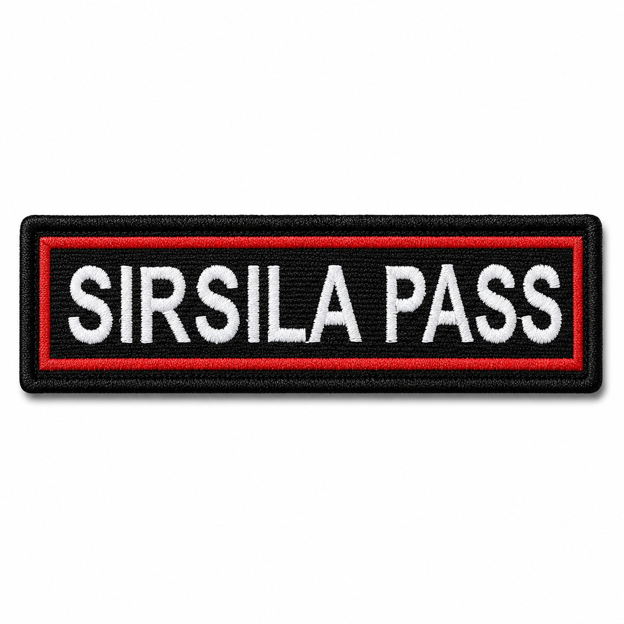 Sirsila Pass Expedition Embroidery Patch – 1 × 4 Inches
